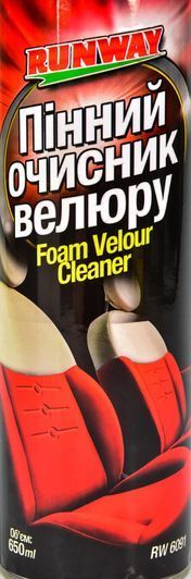 Очисник салону Runway Foam Velour Cleaner 650 мл RW6091 фото