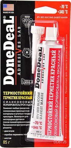 DoneDeal Gasket Maker червоний формувач прокладок, 85 мл (DD6726) фото