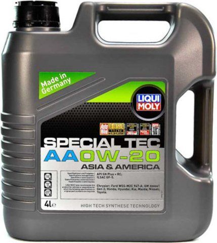 Liqui Moly Special Tec AA 0W-20 4 л, (8066) моторное масло фото
