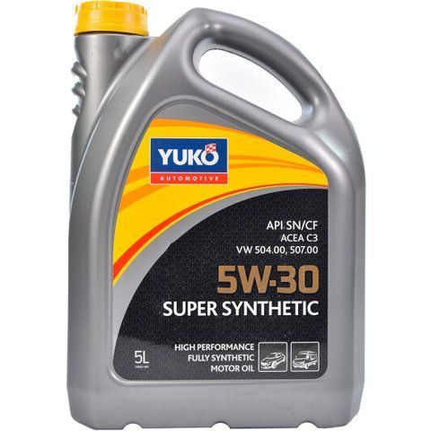 Yuko Super Synthetic C3 5W-30 5 л, моторное масло фото