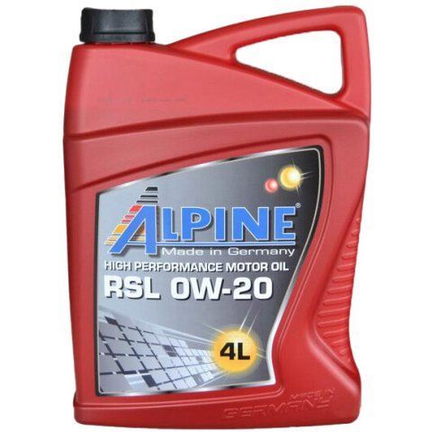 Alpine RSL 0W-20 4 л, (100218) моторна олива фото