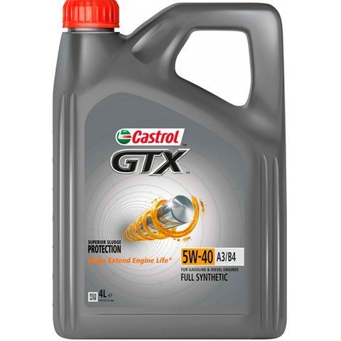 Castrol GTX A3/B4 5W-40, 4 л (15E62C) моторное масло фото