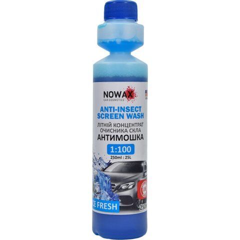 Nowax Anti-Insect Sreen Wash летний свежесть 0,25 л, (NX25125) концентрат омывателя фото