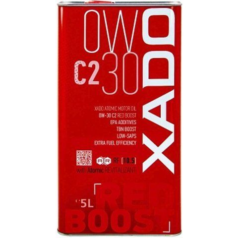 XADO Atomic Oil 0W-30 C2 Red Boost, 5 л (XA26389) моторна олива фото