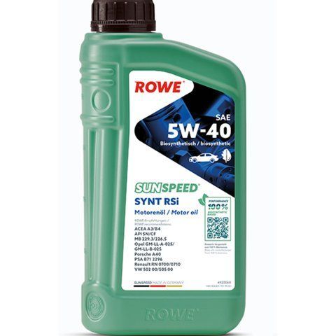 Rowe HC Sunspeed Synt RSi 5W-40, 1 л (4920068001099) моторное масло фото