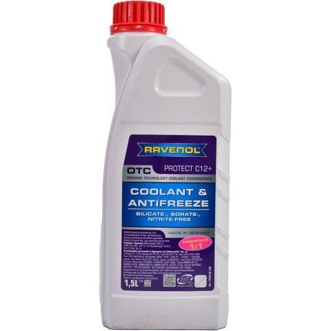 Ravenol OTC Protect C12+ G12+ фиолетовый, 1,5 л концентрат антифриза фото