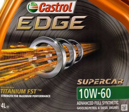 Castrol Supercar Titanium FST 10W-60 4 л, (CASEDGE10W604L) моторное масло фото