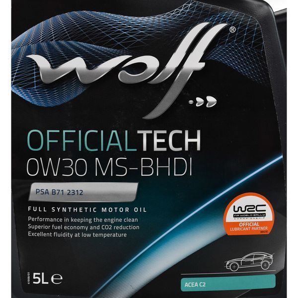 Wolf Officialtech MS-BHDI 0W-30, 5 л (8323591) моторное масло фото