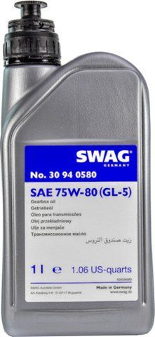 SWAG GL-5 75W/80W, 1 л (30940580) трансмісійна олива фото