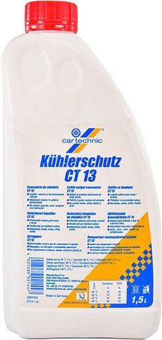 Cartechnic G13 красный, 1,5 л концентрат антифриза фото