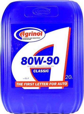Agrinol Classic GL-4 80W-90, 20 л (4102816883) минеральное трансмиссионное масло фото
