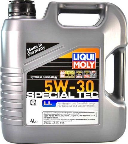 Liqui Moly Special Tec LL 5W-30 4 л, (7654) моторное масло фото