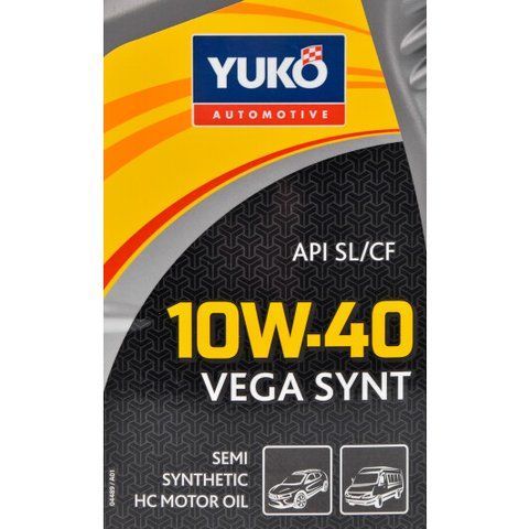 Yuko Vega Synt 10W-40 1 л, моторное масло фото