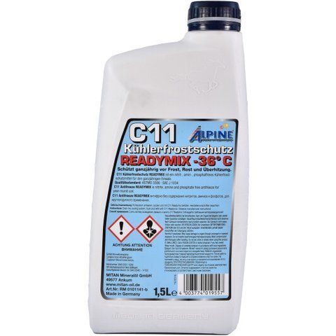 Готовий антифриз Alpine Ready Mix G11 синій -36 &deg;C фото
