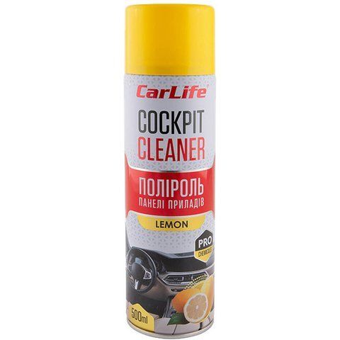 Carlife Cockpit Cleaner лимон, 500 мл (CF503) полироль для салона фото