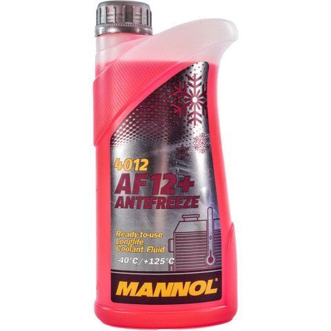 Mannol AF12+ Longlife G12+ червоний -40 &deg;C, 1 л (MN4012-1) готовий антифриз фото