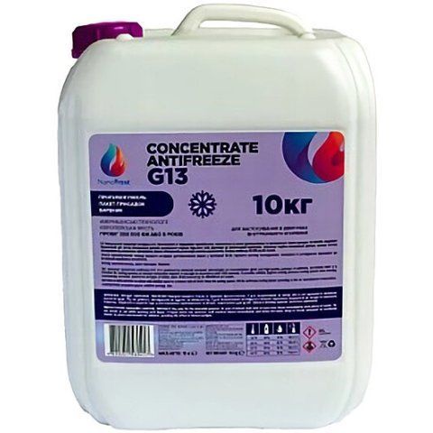 NanoFrost Concentrate G13 фиолетовый, 10 л концентрат антифриза фото