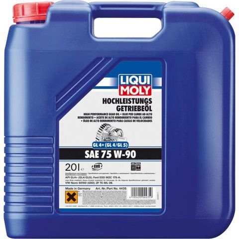 Liqui Moly GL-4+ GL-4 / 5 75W-90, 20 л (4435) синтетическое трансмиссионное масло фото