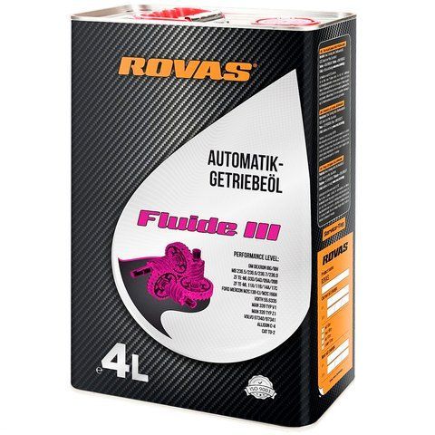 Rovas Fluide III 4 л, (75917) минеральное трансмиссионное масло фото