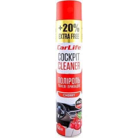 Полироль для салона Carlife Cockpit Cleaner вишня 750 мл фото