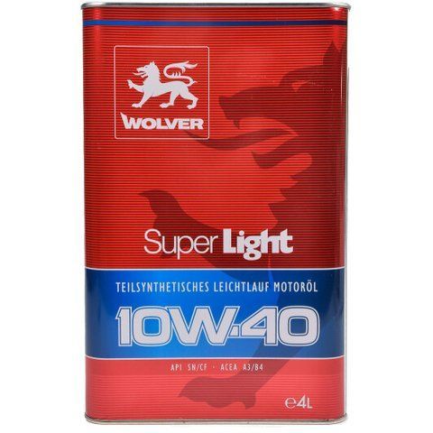 Wolver Super Light 10W-40 4 л, моторна олива фото
