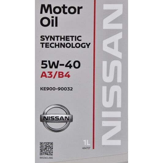 Nissan Motor Oil 5W-40 1 л, (ke90090032) моторное масло фото