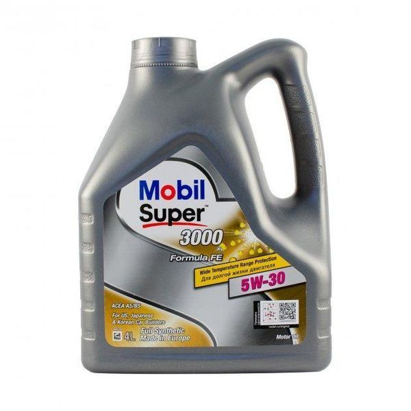Mobil Super 3000 X1 Formula FE 5W-30 4 л, (152056) моторное масло фото