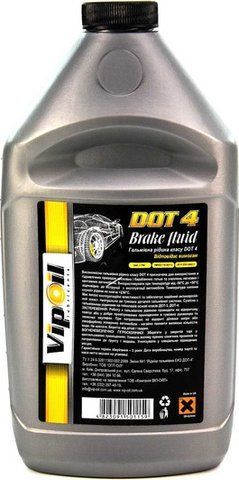 VIPOIL DOT 4, 0,78 л (0252534) гальмівна рідина пластикова тара фото