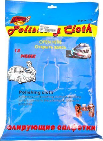 Серветки Cleaner Racing Polishing Cloth 5639cpv15 з нетканого матеріалу 15 шт фото