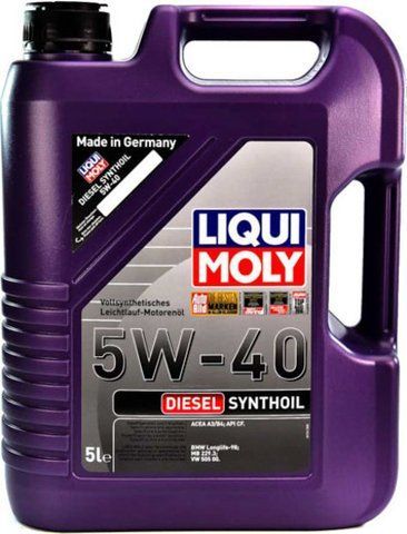 Liqui Moly Diesel Synthoil 5W-40 5 л, (1927) моторное масло фото