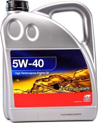Febi Engine Oil 5W-40 4 л, (32937) моторное масло фото