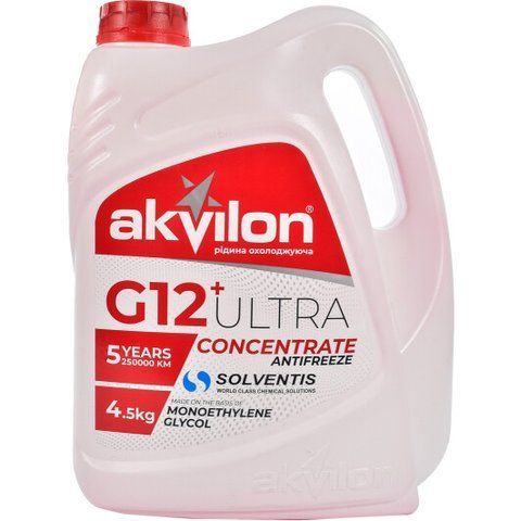 Akvilon Ultra G12+ красный, 4,5 л концентрат антифриза фото