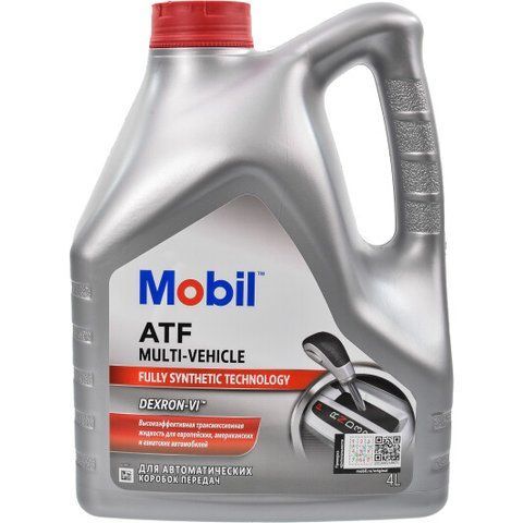 Mobil ATF Multi-Vehicle Dexron-VI, 4 л синтетическое трансмиссионное масло фото