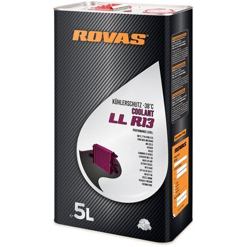 Rovas Coolant LL R13 фиолетовый -38&deg;C, 5 л (75938) готовый антифриз фото