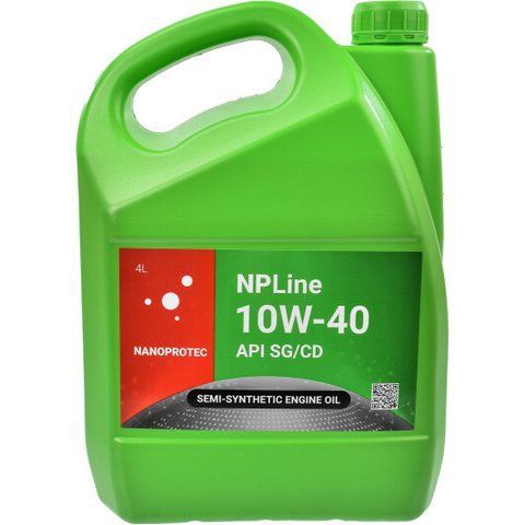 Nanoprotec NPLine SG/CD 10W-40 4 л, (NL2204604) моторное масло фото