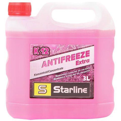 Starline Extra K12 G12+ розовый, 3 л (NAK12-3) концентрат антифриза фото