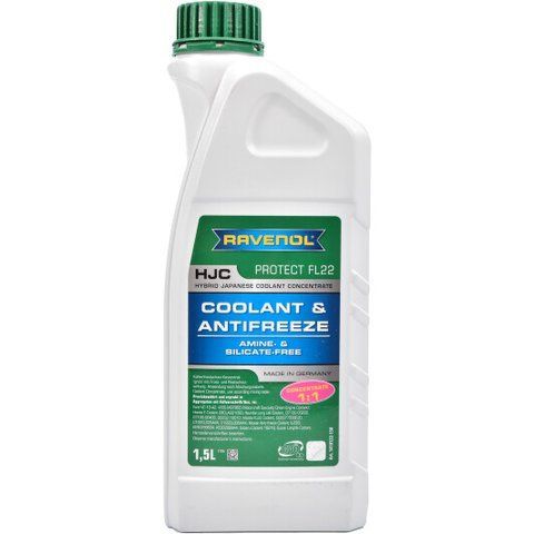 Ravenol HJC Protect FL22 зеленый, 1,5 л концентрат антифриза фото