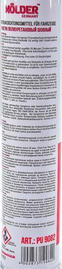 Molder Polyurethan Dichtungsmittel Fur Fahrzeuge білий герметик, 310 мл (PU9082) фото