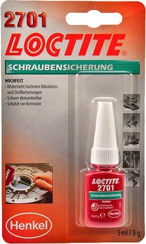 Loctite 2701 фиксатор резьбы, 5 мл (29686) фото