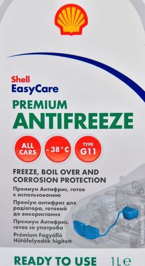 Готовий антифриз Shell Premium G11 синьо-зелений -38 &deg;C фото