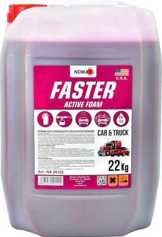 Nowax Faster Active Foam, 22 л (NX20122) концентрат автошампуню фото