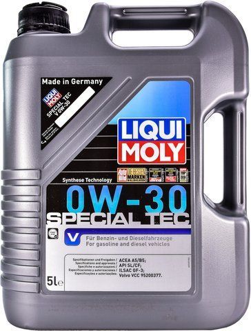 Liqui Moly Special Tec V 0W-30 5 л, (2853) моторное масло фото