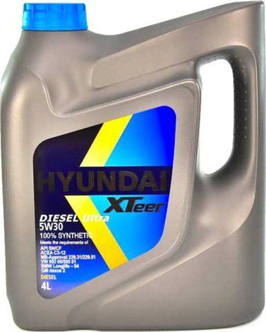 Hyundai XTeer Diesel Ultra 5W-30 4 л, (1041222) моторное масло фото
