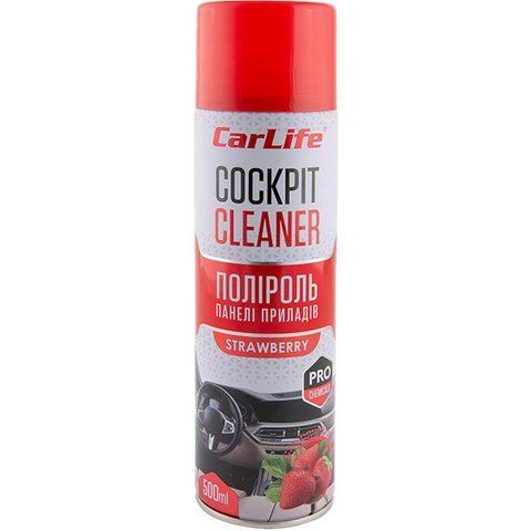Carlife Cockpit Cleaner клубника, 500 мл (CF505) полироль для салона фото