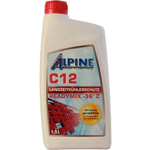Готовий антифриз Alpine Ready Mix G12 червоний -36 &deg;C фото