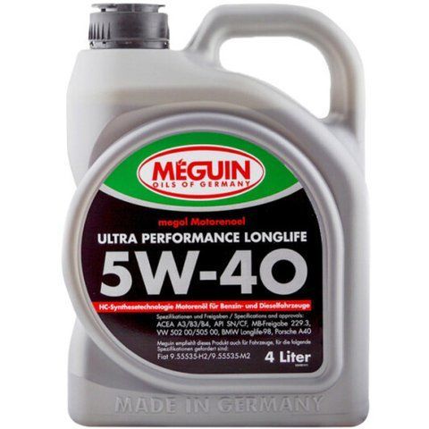 Meguin Ultra Performance Longlife 5W-40, 4 л (6486) моторное масло фото