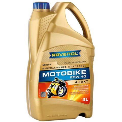 Ravenol Motobike 20W-40, 4 л (1173123004) моторное масло 4T фото