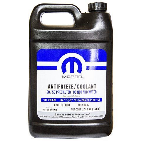 Mopar Antifreeze Coolant -37С, 3,785 л (68163849AB) готовый антифриз фото