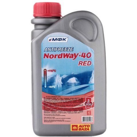 Готовый антифриз МФК NordWay G12 красный -40 &deg;C фото