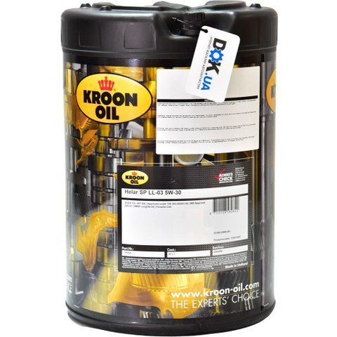 Kroon Oil Helar SP LL-03 5W-30 20 л, (58084) моторное масло фото